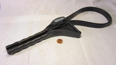 Vintage CRAFTSMAN #45532 Rubber Strap Oil Filter Wrench 8" Black Handle Canada - Image 1 of 4