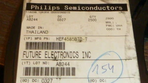 NUEVO COMPARADOR LÓGICO PHILIPS HEF4585BTD-T IC 4 BITS MAGNITUD 16SOIC - Imagen 1 de 12