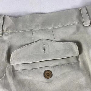 Pendleton Shorts Adult 36” Silk Chino Pleated Tan Herringbone Textured Mens - Picture 1 of 10