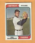 Fred Scherman Detroit Tigers 1974 Topps #186 Ohio State Buckeyes 3T