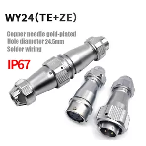 WY24 TE+ZE 2Pin-19Pin Straight clamping jaw fastening plug jaw fastening socket - Picture 1 of 18