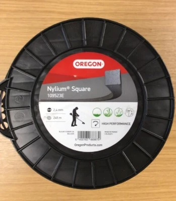 OREGON SQUARE NYLIUM 2.4mm x 245metres nylon strimmer trimmer line 109523 new - Image 1 of 3