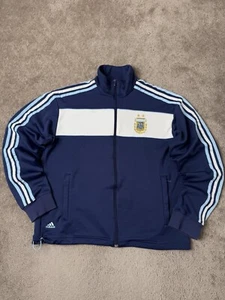Vintage Adidas Argentina Football Jacket Soccer World Cup Track Top Zip Size L - Picture 1 of 15