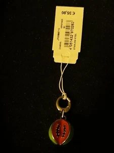 NEU Charm Fossil Melone rot grün gold Wassermelone Steel Edelstahl Armband - Bild 1 von 4