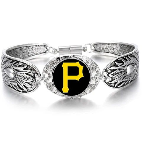 Pittsburgh Pirates Women's Sterling Silver Bracelet Baseball w Gift Pkg D3 Cover