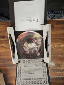 Norman Rockwell Plate,The Gourmet New open box, limited - Picture 1 of 6