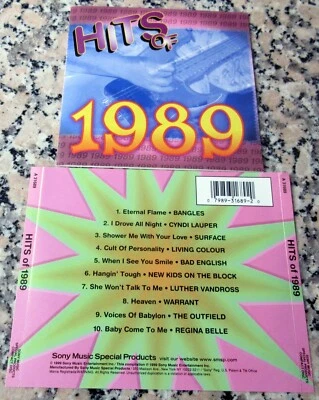 NKOTB Surface Outfield Living Colour Luther Vandross Bangles Hits 1989 RARE CD - Image 1 of 2
