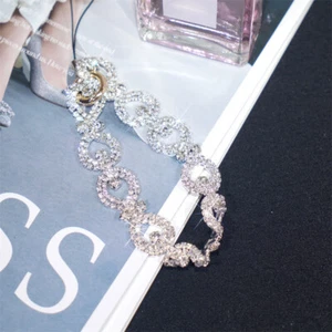 Luxury Rhinestone Ring Wrist Strap Universal Phone Case Lanyard Portable Chain - Zdjęcie 1 z 8