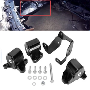 Billet Aluminum Engine Motor Mount Kits 2-Bolt For 1996-2000 Civic B/D Series - Picture 1 of 8
