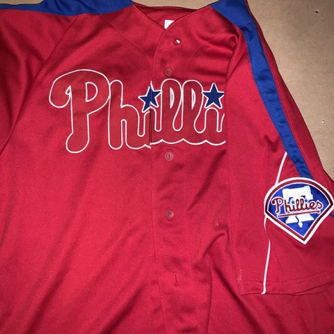 Philadelphia Phillies RYAN HOWARD  MLB AUTHENTIC Majestic Stiched Large Mens Cover
