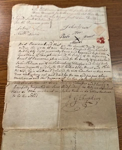 1788 New York State Land Document Handwritten Westchester Ferris & Hunt Families - Picture 1 of 11