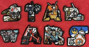 🔥 Set Of 8 STAR WARS Logo Applique Embroidered Iron on Patch SHIPS SAME DAY! - Picture 1 of 24