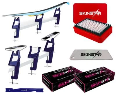 SKINSTAR Skispanner Profi Langlauf LL Skiwachs-Set Skiwax Skihalterung 6-teilig - Bild 1 von 4