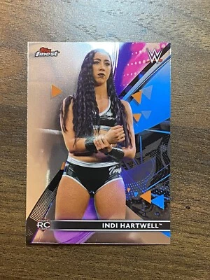 2021 Topps Finest WWE Indi Hartwell Rookie Card RC #84 - Image 1 of 2