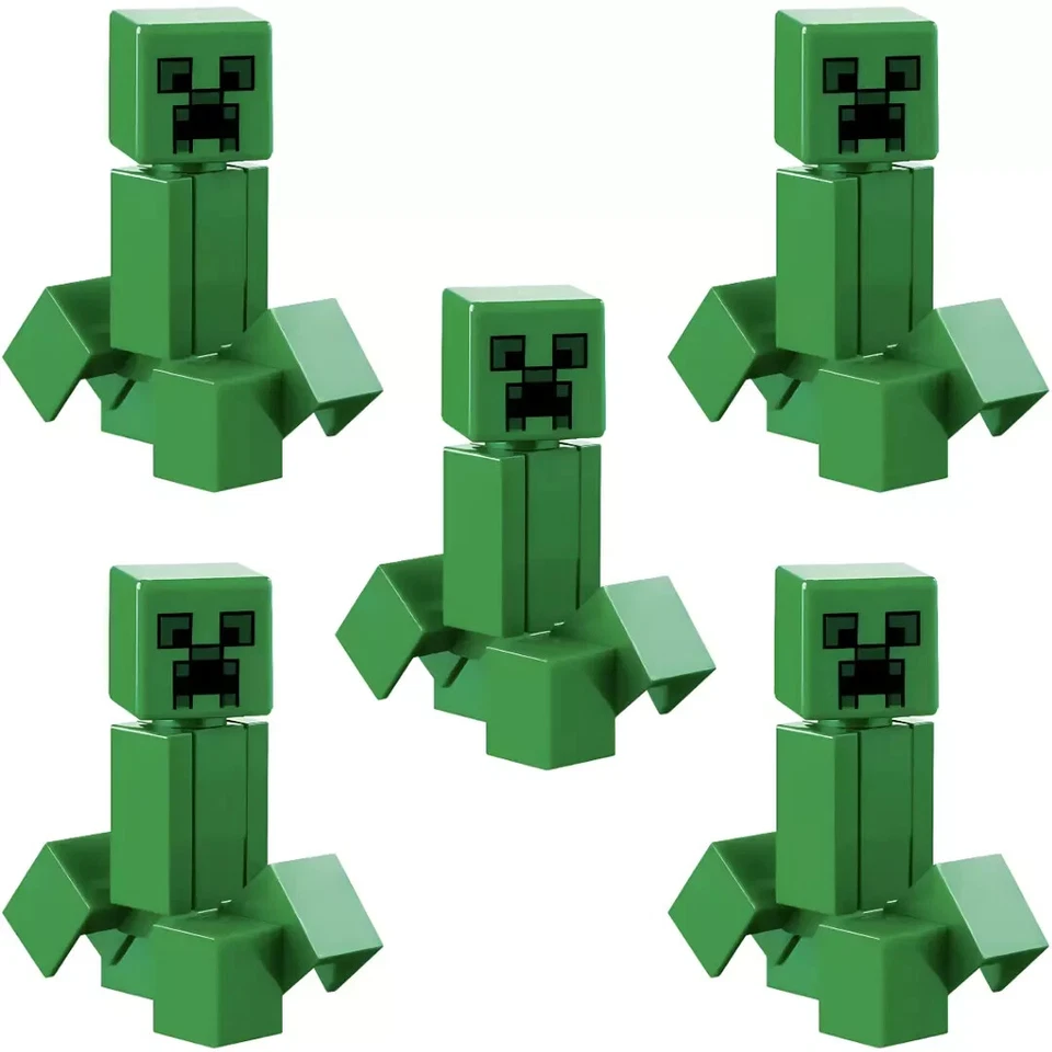 LEGO Creeper Minifigura Mob Minecraft LOTE de x5 21263 21184 21147 21135 21155 Foto 1 de 1