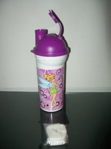 Tupperware Disney Tinkerbell Thirstbreak Tumbler Purple On-the-Go Strap Rare New - Picture 1 of 3