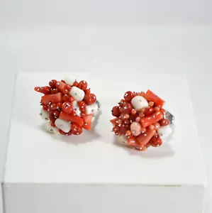ANELLO CORALLO MISTO FORMA COLORE IN ARGENTO 925 RODIATO AGNK 0104 - Foto 1 di 3