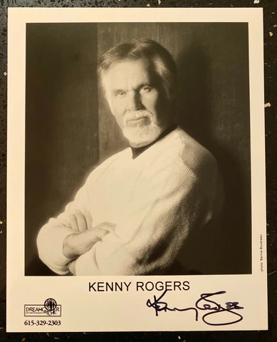 KENNY ROGERS SIGNED IN PERSON 8X10 PROMO PRESS PHOTO - AUTHENTIC Cover