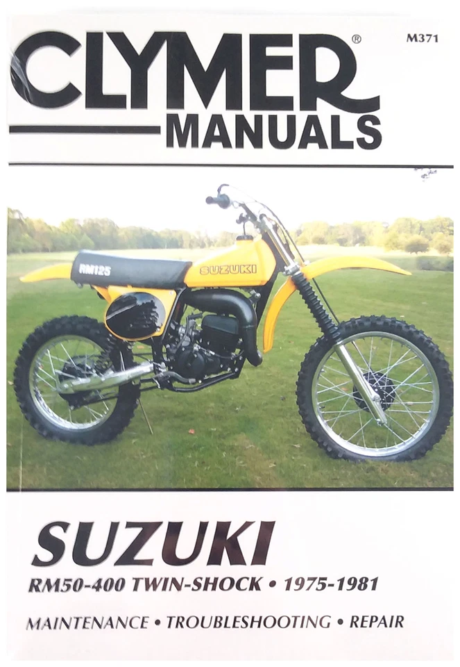 Manual de reparación/servicio Clymer '75-81 Suzuki RM50-400 Twin Shock (M371) Foto 1 de 1