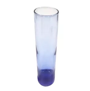 Libbey Glass Bud Vase Tea Light Holder Cobalt Blue Nautical Home Decor Accent - Picture 1 of 5