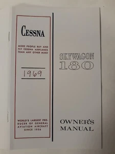 Cessna Skywagon 180 1969 Owner's Manual D692-13-M-S-500-1/69 Copy - Imagen 1 de 12