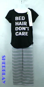Crazy 8 Girls Big Short Sleeve Curve Hem Bed Hair Don't Care Size Small 5 - 6 - Picture 1 of 3