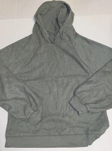SO FUZZY GREEN HOODIE JUNIORS SIZE MEDIUM PRE-OWNED - Picture 1 of 1