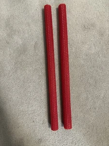 Hand rolled 100% Pure Beeswax Honeycomb Red Candles 12"Cotton Wick USA Made - Picture 1 of 5