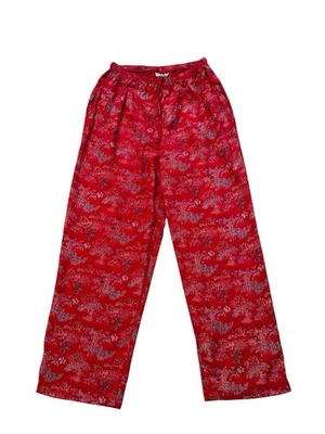 CLIO Vintage Oriental Brocade Pants Cropped 80s Asian Inspired Festival Size S - Image 1 of 4