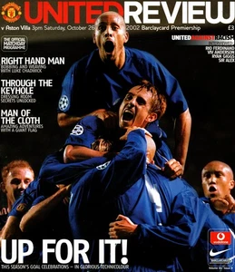 Manchester United v Aston Villa 2002-2003 Premier League 26/10/2002 - Foto 1 di 1