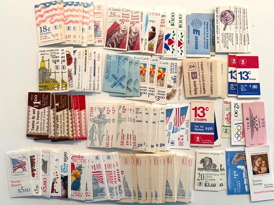 Huge Lot of 113 US stamp booklets, MNH, FV $284.78 - Image 1 of 1