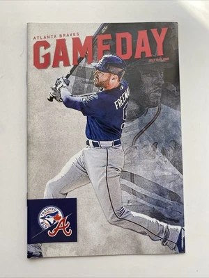 FREDDIE FREEMAN Atlanta Braves Baseball 2018 Gameday Program SGA v TOR Blue Jays - Image 1 of 2