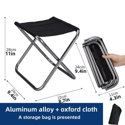 Portable Foldable Chair Stool for Outdoor Activities - Camping, Fishing - Image 1 of 4