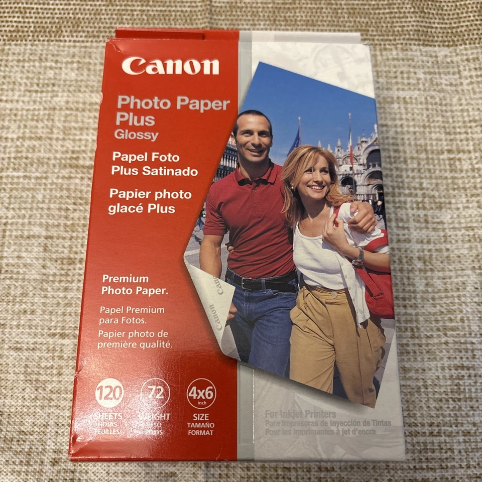 Canon Photo Paper Plus Glossy  4x6" 90 Sheets Gloss USA Made - Image 1 of 4