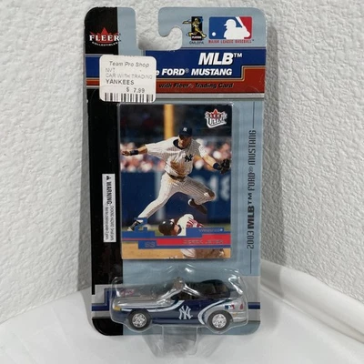 Vintage 2003 Fleer Derek Jeter MLB Ford Mustang 1:64 w/ Trading Card NY Yankees - Image 1 of 4