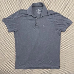 Tommy Bahama M Grey Polo Shirt - Picture 1 of 7