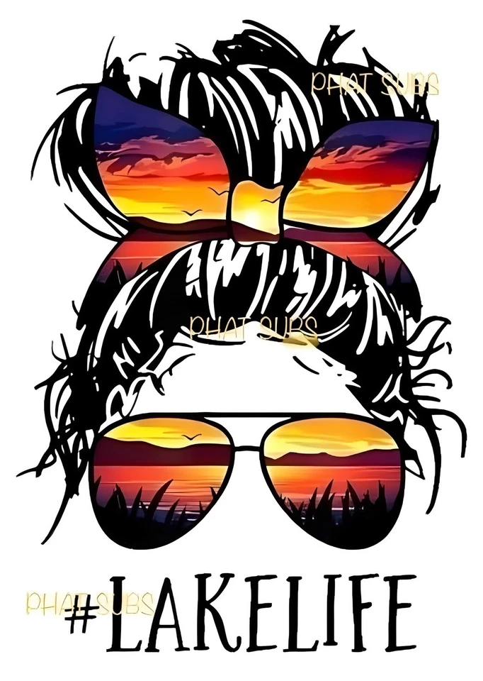 Impresión por sublimación Lake Life listo para presionar transferencia de calor Foto 1 de 1