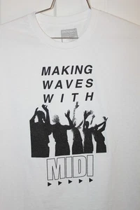 Roland Making Waves With Midi T-Shirt Size LARGE White Officially Licensed  - Picture 1 of 19