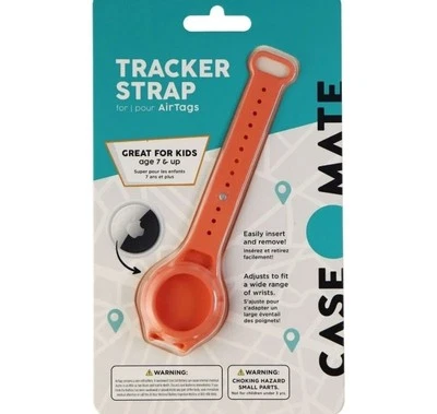 Estuche de pulsera con correa rastreadora Case-Mate para Apple AirTag - Coral Foto 1 de 4