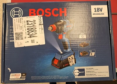 Bosch GDX18V-1800B12 18V Impact Driver Kit - Image 1 of 4