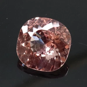 6.45 Ct Natural Padparadscha Sapphire Cushion Certified Loose Gemstone 10x10 MM - Picture 1 of 6