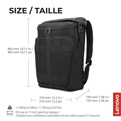 Lenovo Legion Active Gaming Backpack - Black (GX41C86982) - Image 1 of 4