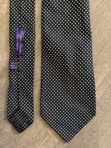 Ralph Lauren Purple Label 100% Silk Neck Tie Handmade Vintage Italy Made - Picture 1 of 2