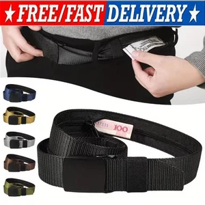 Cinturón de Dinero de Seguridad de Viaje con Bolsillo Oculto Antirrobo Cintura Oculta Cinturón de Dinero - Imagen 1 de 16