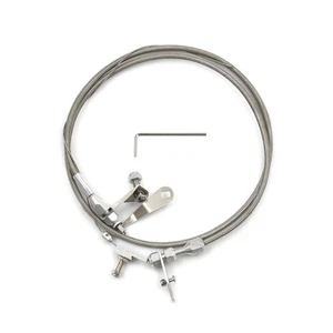 Stainless Braided Kick Down Cable Transmission Detent Fits For Ford C6 Trans C-6 - Picture 1 of 7