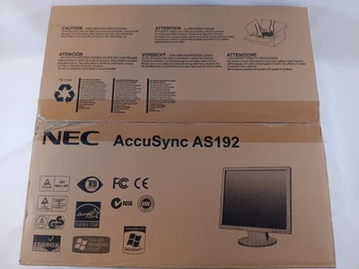 NEC AccuSync AS192 19" Inch Screen LCD Monitor L195GY (NEW - In box, opened) - Image 1 of 4