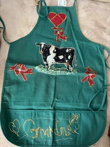 BagWorks Grandma Xmas Hand Made Promo Apron S/M made in TX - Picture 1 of 5