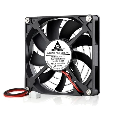 PC Lüfter, 80mm, 12V, 2800 U/min, Gehäuselüfter, Kühlung, Netzteil - Bild 1 von 4