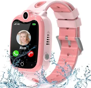 4G Smartwatch Kinder mit Telefon, Videoanruf, Stoppuhr, Kamera, SOS ,Geschenk - Bild 1 von 13