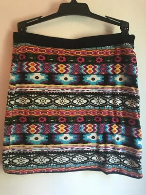 Falda Energie Niña Multicolor Geométrica y Estampado Floral, Talla Juvenil Grande Foto 1 de 4